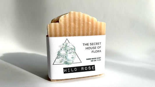 Wild Rose Soap Bar | Floral Scented Cold Process | Handmade Vegan Gift