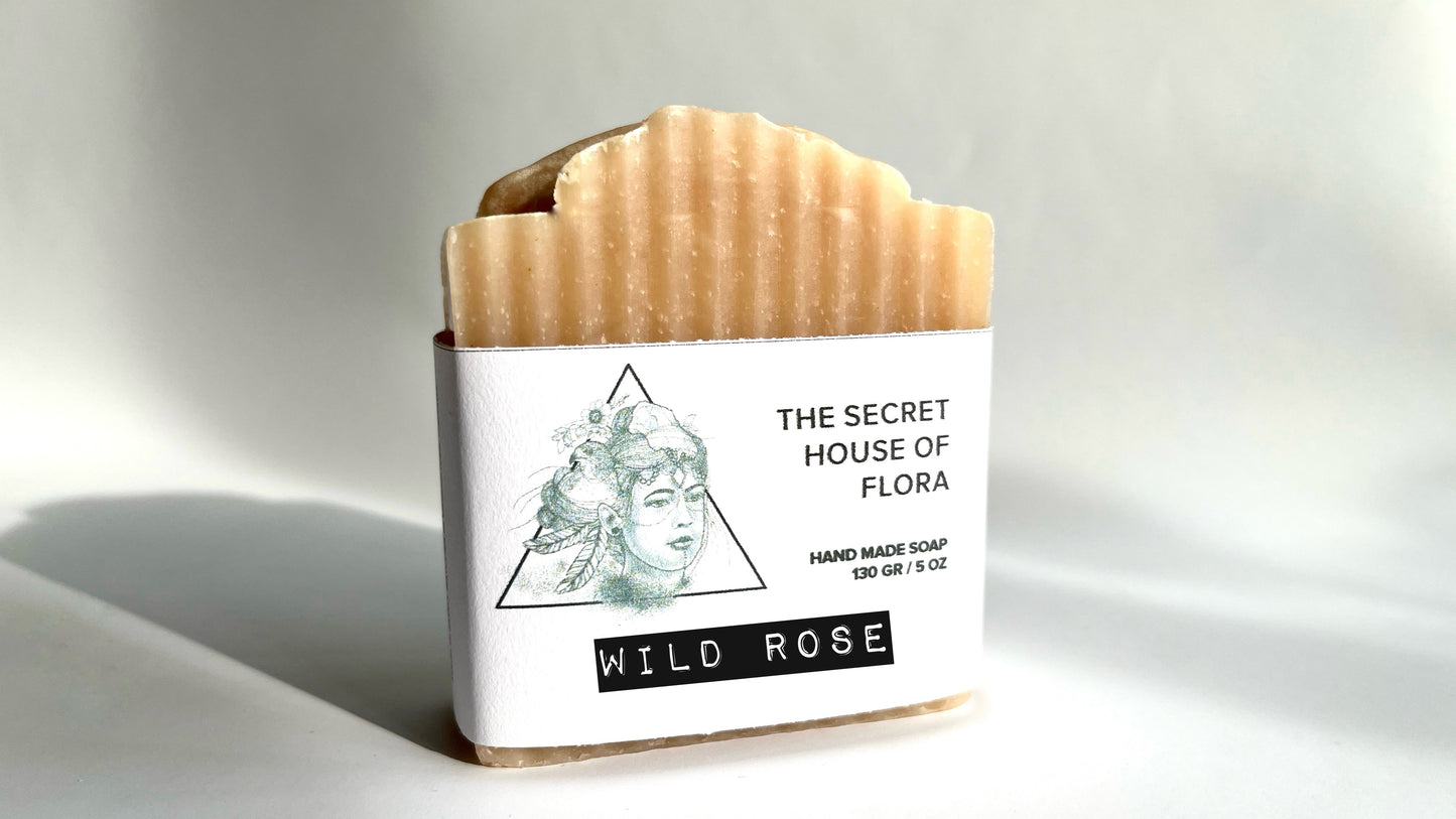 Wild Rose Soap Bar | Floral Scented Cold Process | Handmade Vegan Gift